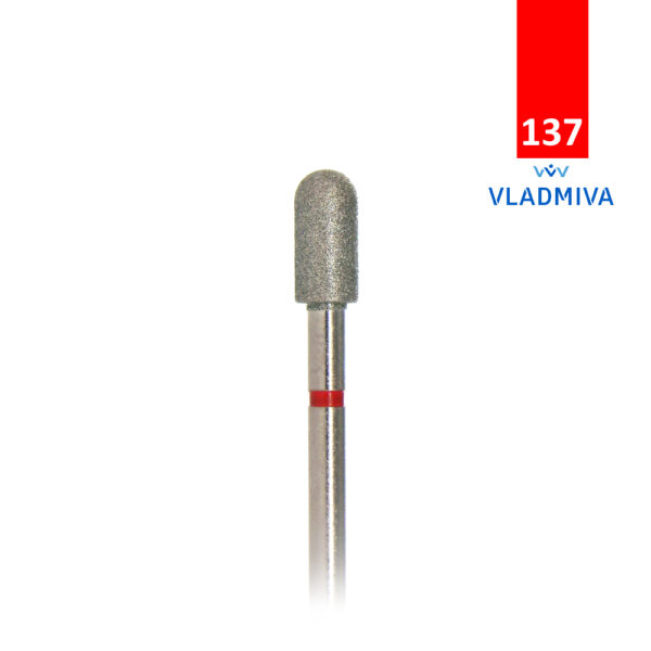 VLADMIVA-KMIZ-Professional-Diamond-Cylinder-Hemispherical-Red-Fine-Fraze Attachment-Nail-Design-Manicure-Pedicure-Bit-Pedicure-Nail-Nail-Design-Nail-Drill