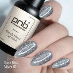 UV/LED Gel Polish SHOCK EFFECT 01 Silver PNB