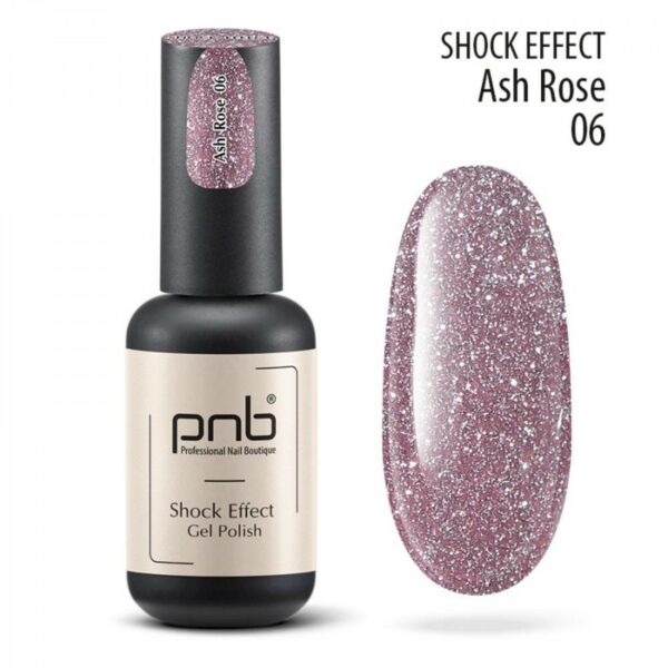 UV/LED Gel Polish SHOCK EFFECT 06 Ash Rose PNB