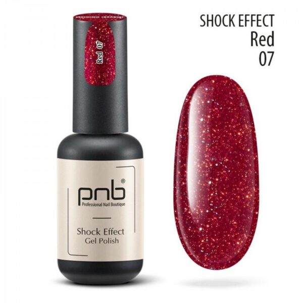 UV/LED Gel Polish SHOCK EFFECT 07 Red PNB