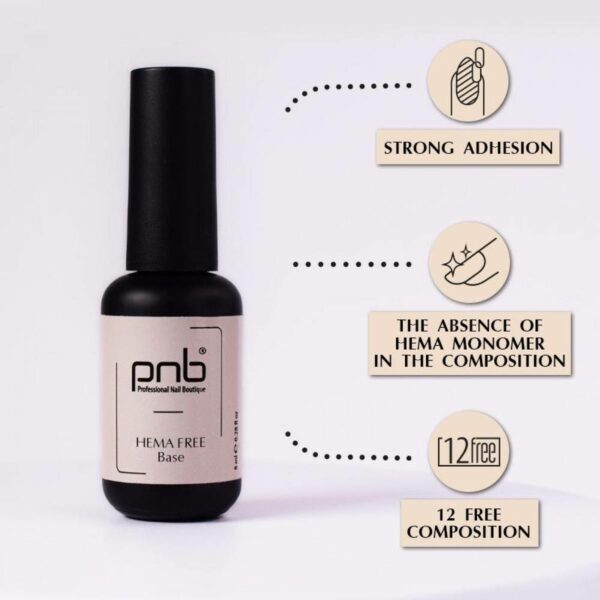 HEMA FREE Base PNB Base Coat, 8 Ml