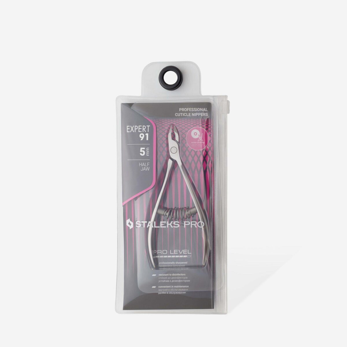 PROFESSIONAL CUTICLE NIPPERS STALEKS PRO EXPERT 91, 5 MM HAUTZANGE