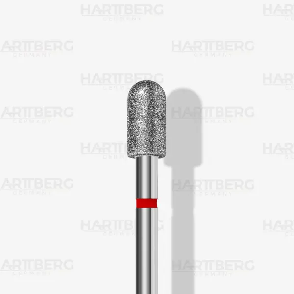 Harttberg Diamantfräser Zylinder rund fein L-8mm Ø-4mm