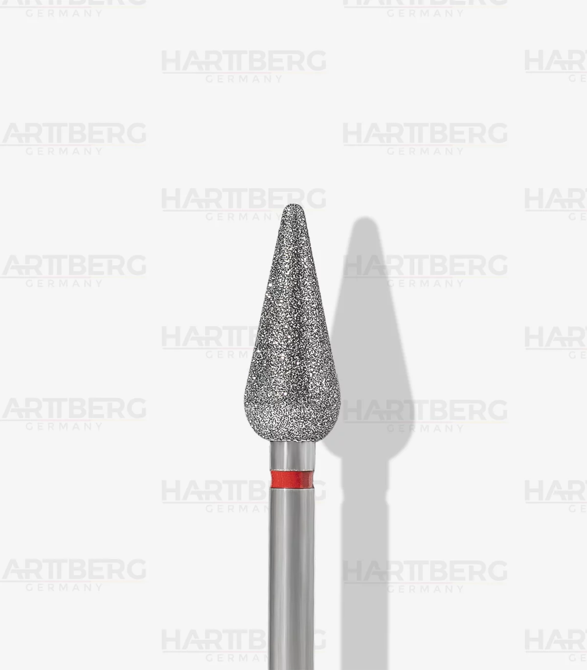 Harttberg Diamantfräser Tropfen fein L-12mm Ø-5,0mm