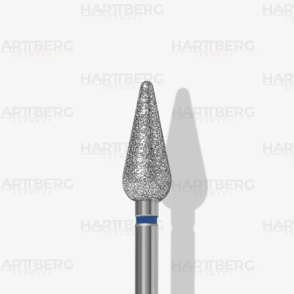 Harttberg Diamantfräser Tropfen medium L-12mm Ø-5,0mm