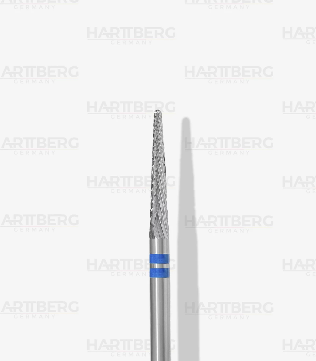 Harttberg Linkshänder Hartmetallfräser Kegel medium L-12,5mm Ø-2,3mm