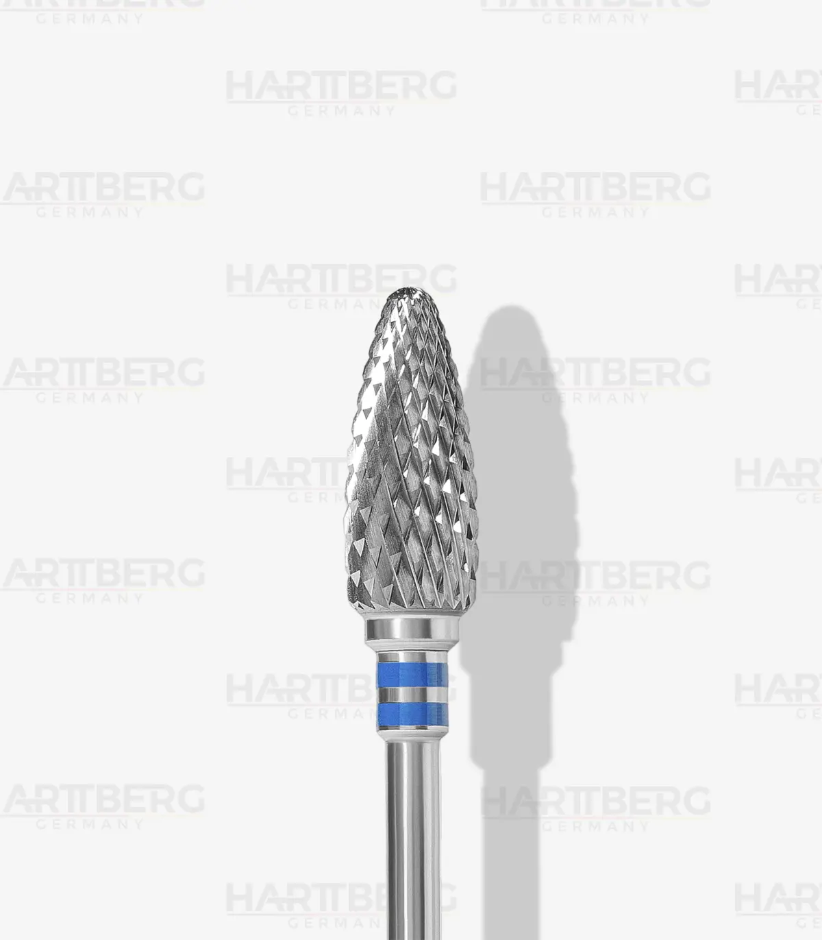 Harttberg Linkshänder Hartmetallfräser Flamme medium L-14,5mm Ø-6mm
