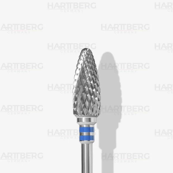 Harttberg Linkshänder Hartmetallfräser Flamme medium L-14,5mm Ø-6mm