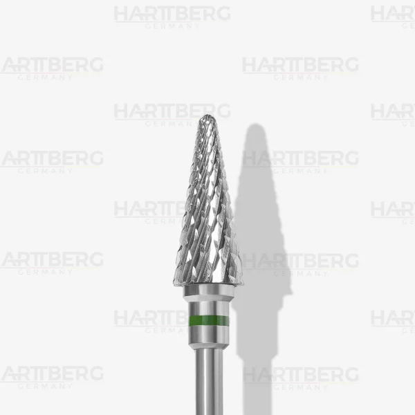 Harttberg Hartmetallfräser Kegel grob mittel L-14mm Ø-6mm