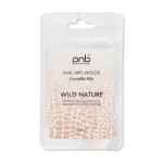 PNB Silicone molds for top shapes Wild Nature Nail Art Molds, Crocodile pattern, 12 Stk.