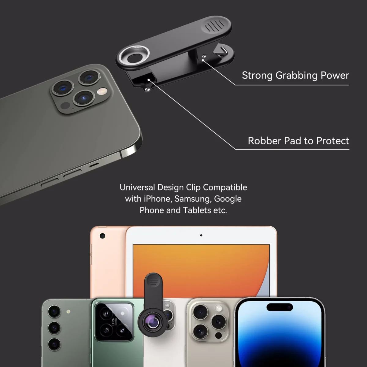 Universelles Telefonkamera-Objektiv Makro PRO für iPhone, Samsung und die meisten Android-Smartphones